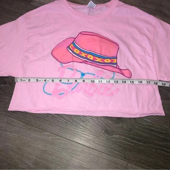 Barbie Pink Cowgirl Crop Top Size Medium - Picture 2 of 5